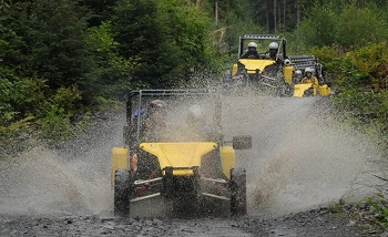 Polaris ATVs for off-roading in Ketchikan Alaska