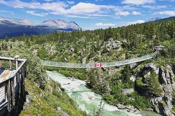 Suspension Bridge and White Pass Summit